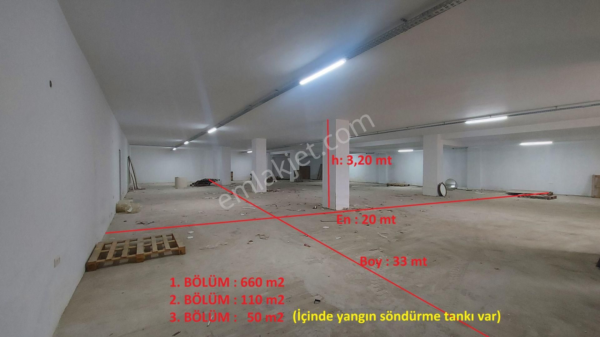 Tekkeköy Kirazlık Kiralık Depo Kirazlık'ta 770 M2 Kapalı + 135 M2 Bahçe Alanlı Kiralık Depo