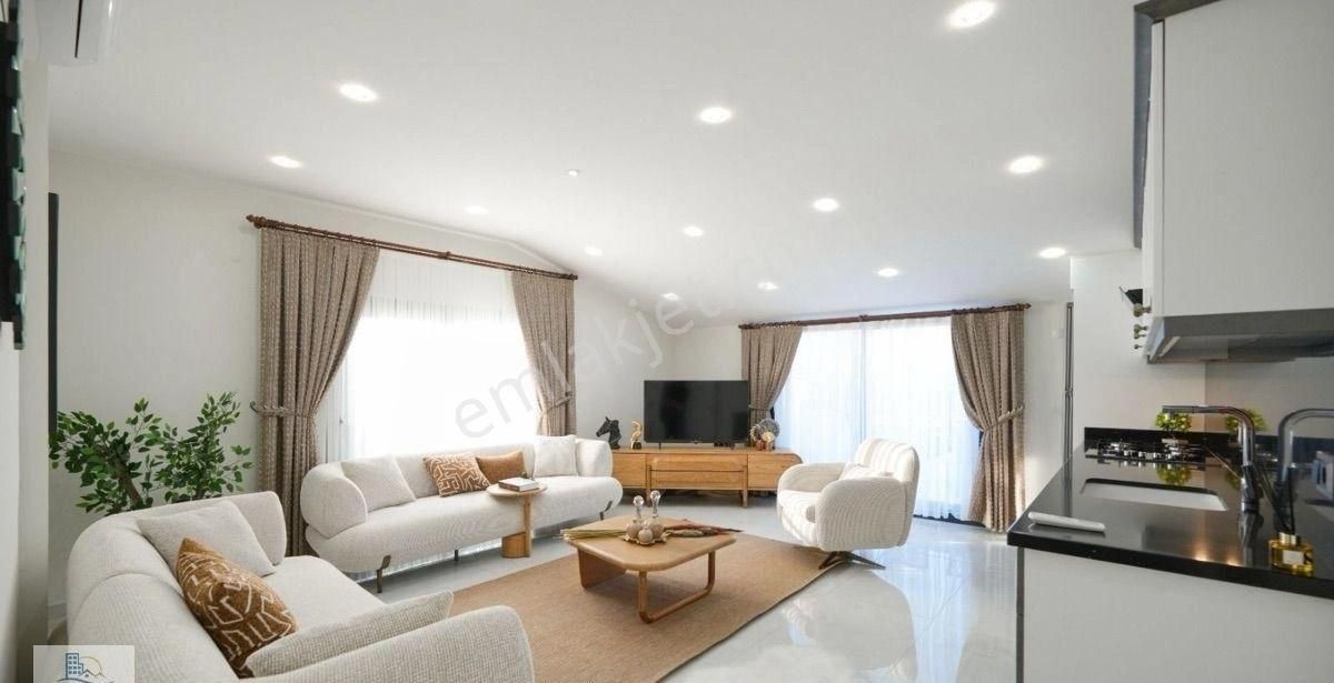 Didim Altınkumda Denize 100 Metre Mesafede Deniz Manzaralı Eşyalı 3+1 Dubleks Daire - Görsel 18