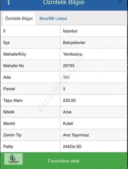 Bahçelievler Çobançeşme Satılık Ticari İmarlı Bahçelievler Çobançeşme Cadde Üzerinde Satılık 233 M2 Arsa