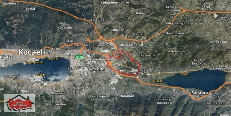 Kartepe Ataevler Satılık Konut İmarlı Kocaeli Kartepe Müstakil Ev Yapımına Uygun Satılık Arsa