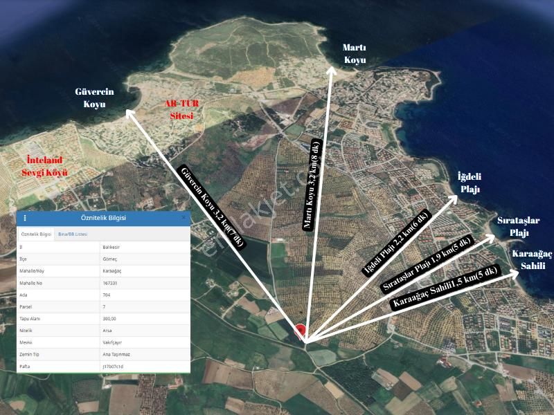 Gömeç Karaağaç Satılık Konut İmarlı Gömeç/karaağaç Sahil Bölgesinde İmarlı Arsa