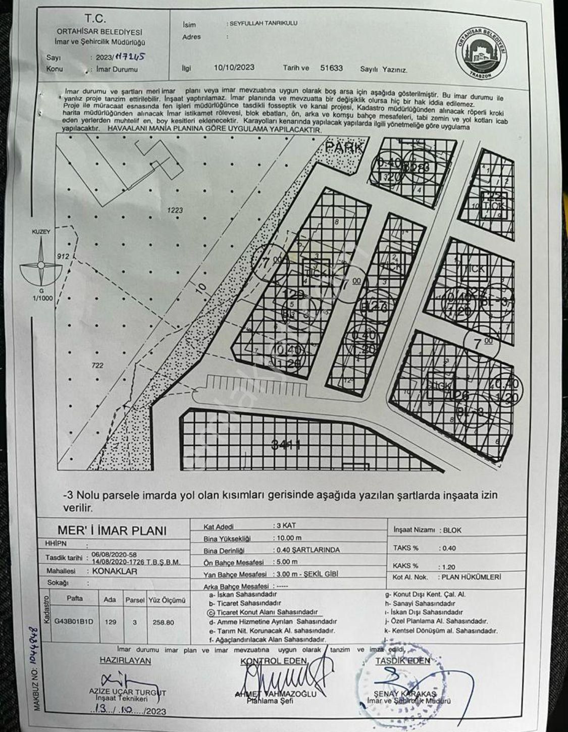 Trabzon Konaklar Katü D Kapısında Satılık İmarlı Arsa - Görsel 7