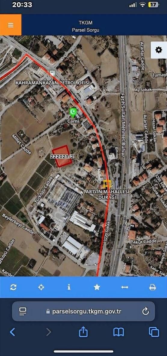 Ankara Kazan'da İmarlı Satılık Arsa 12 Kat İmarlı - Görsel 2