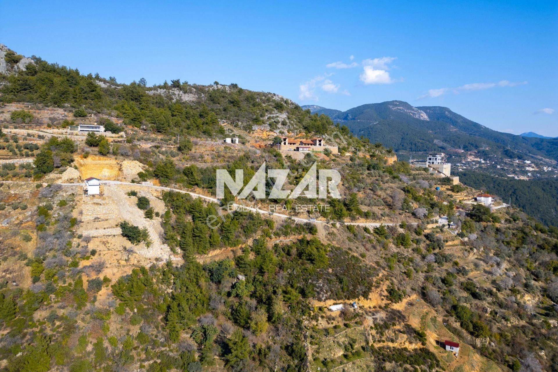 Alanya Değirmendere'de Deniz Manzaralı 4.016 M² Satılık Tarla