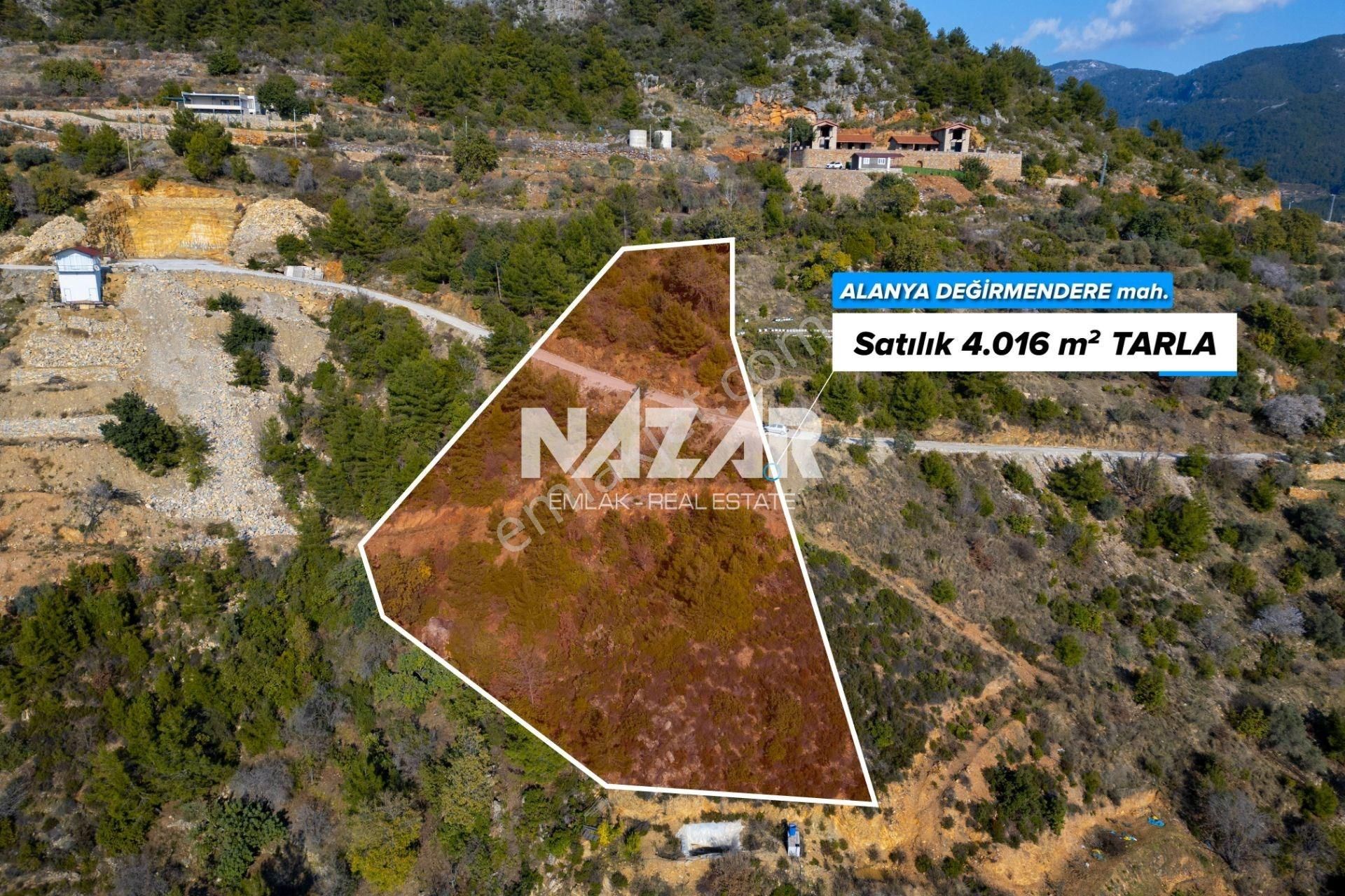 Alanya Değirmendere'de Deniz Manzaralı 4.016 M² Satılık Tarla - Görsel 3