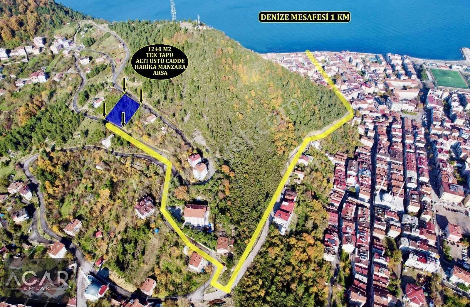 Ayancık Çayiçi Satılık Konut İmarlı Merkez'de Muhteşem Manzaraya Hakim 1240 M2 , 6 Kat İmarlı Arsa *