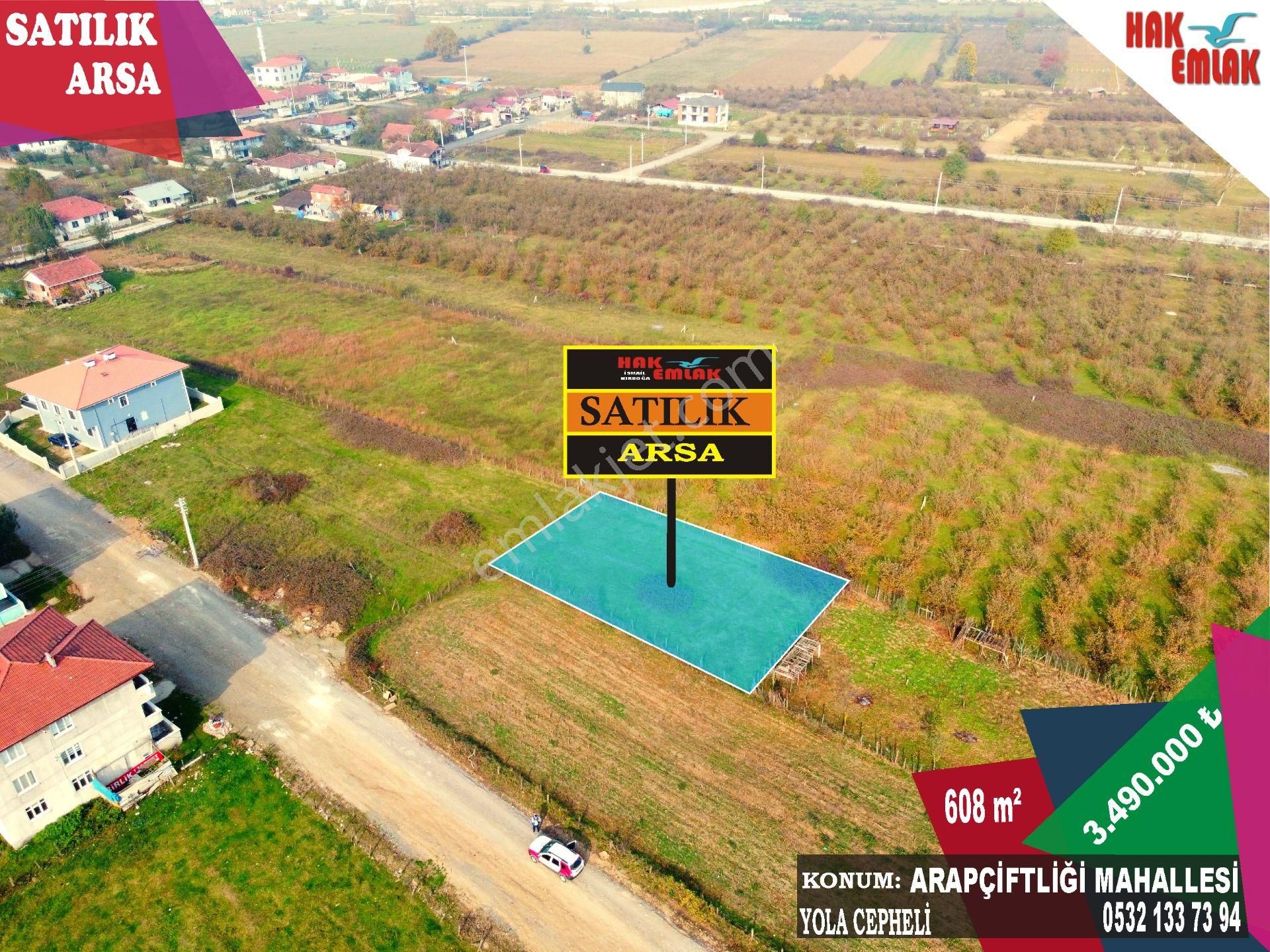 Düzce Merkez Arapçiftliği Satılık Konut İmarlı Hak Emlak'tan Arapçiftliği Mahallesinde Satılık 608 M² Arsa