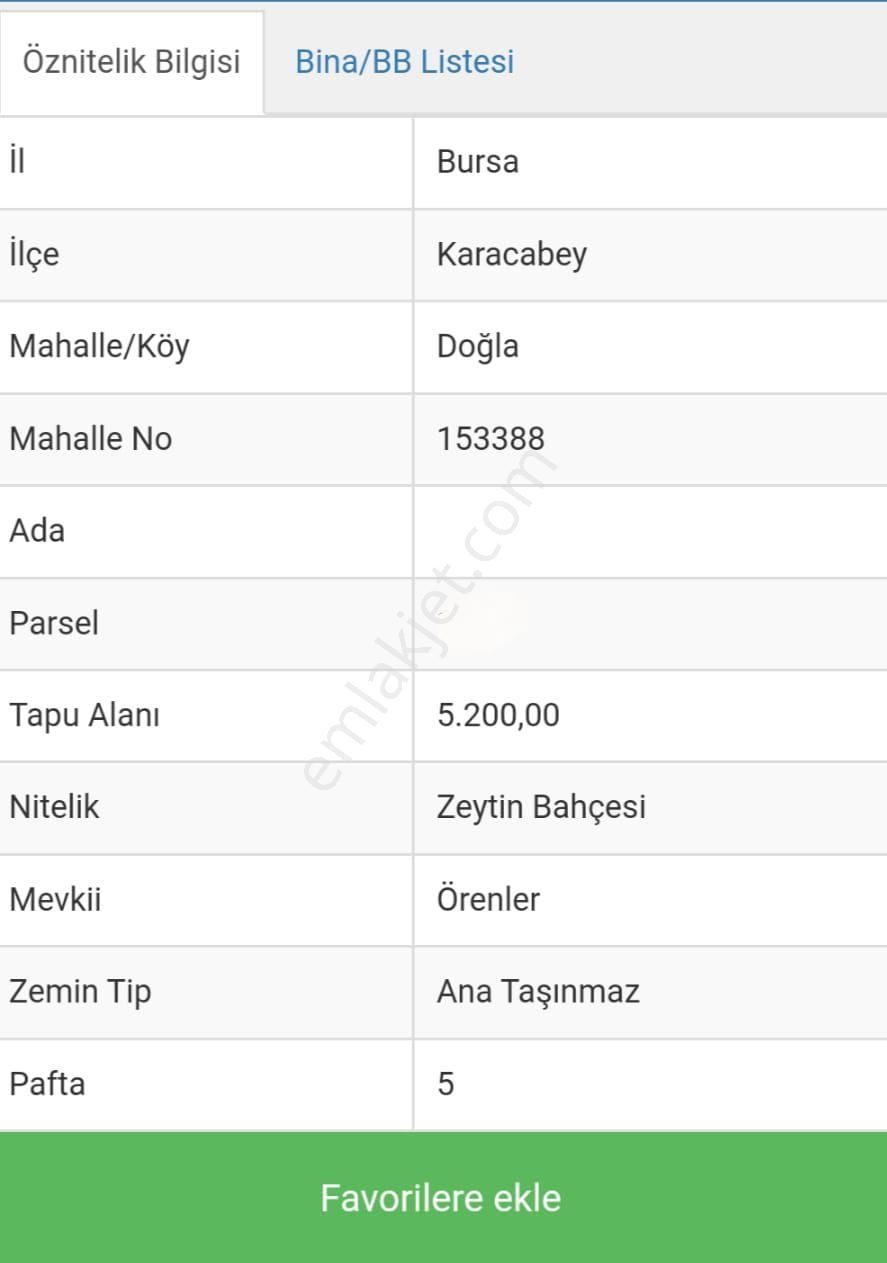 Karacabey Doğla Satılık Tarla Rt Yılmaz Gayrimenkul Karacabeyde Satılık