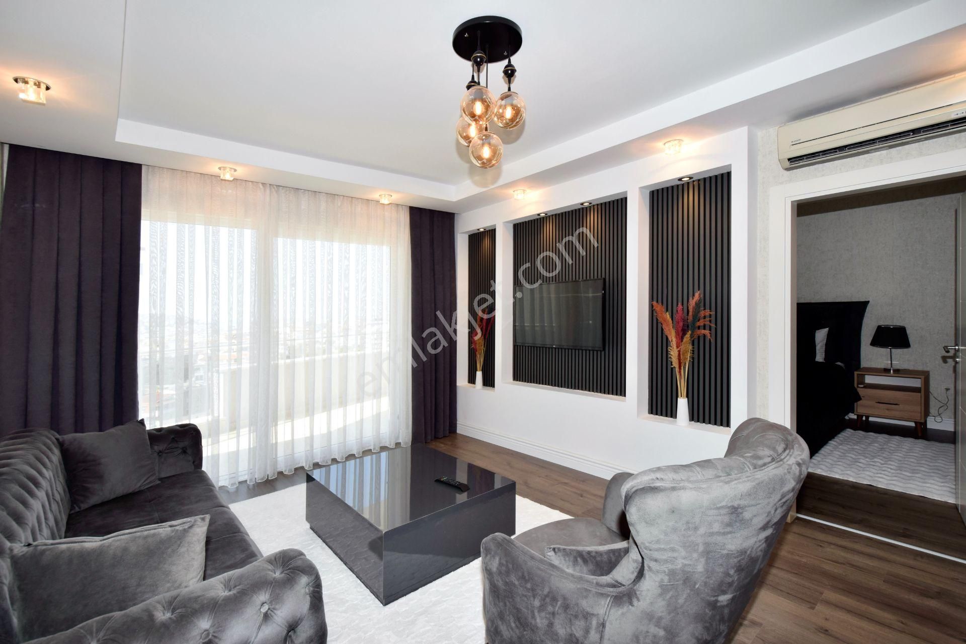 Cikcilli'de Vesta Garden Deniz Ve Dağ Manzaralı 1+1 Eşyalı Daire - Görsel 2