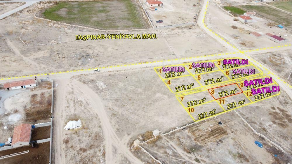 Cihanbeyli Yeniyayla Satılık Konut İmarlı 272 M² / Konya / Cihanbeyli / Taşpınar-yeniyayla / Arsa Hissesi