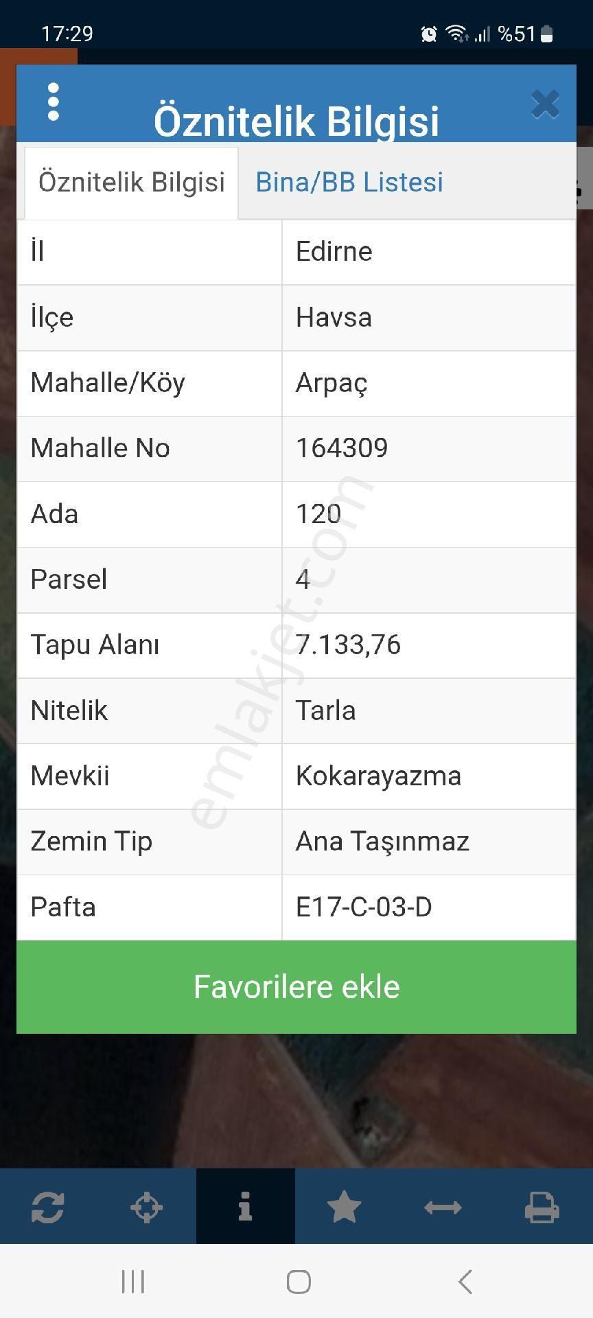 Havsa Arpaç Köyü Satılık Tarla Havsa Arpaç Köyünde Satılık