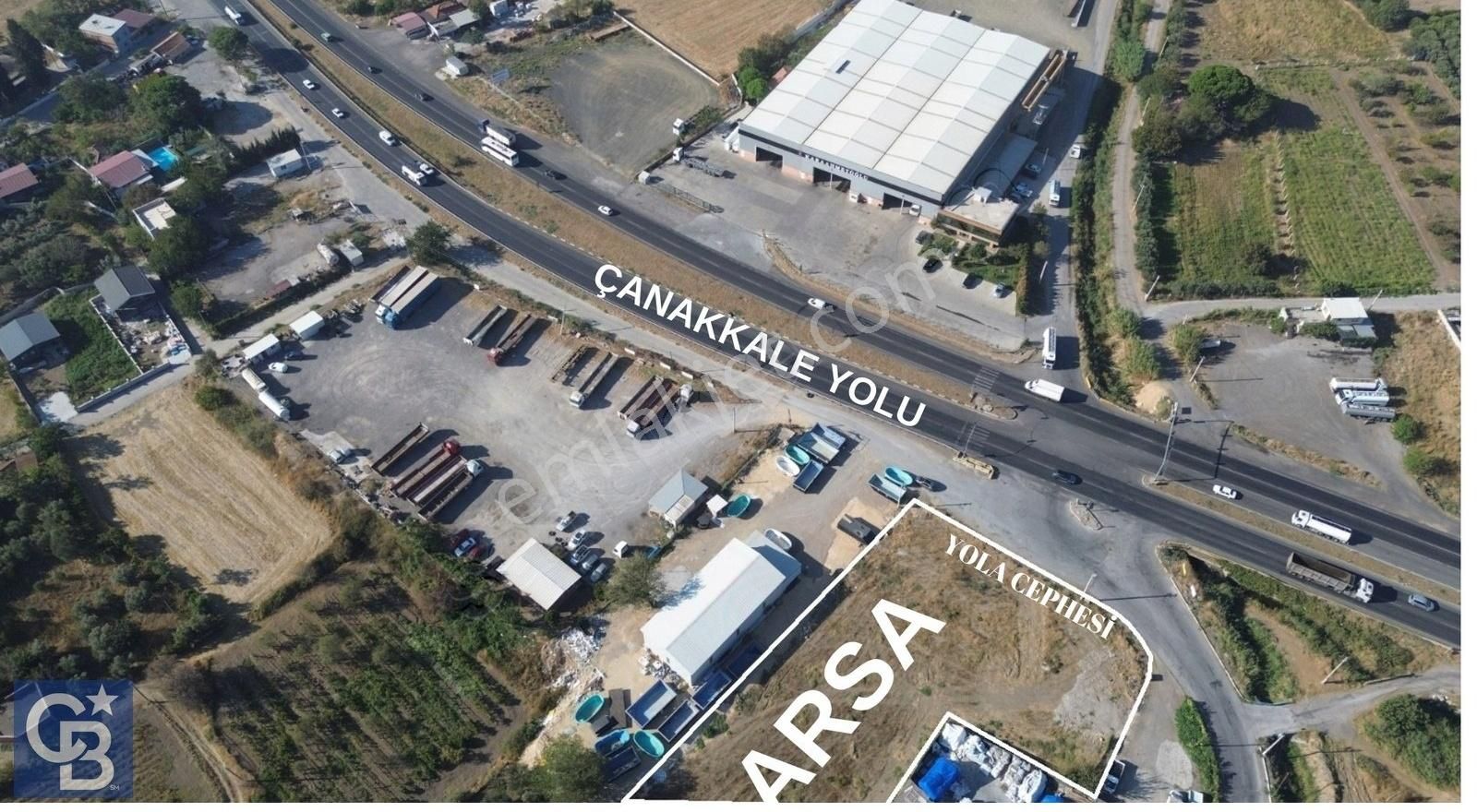 İzmir Çanakkale Yolu Üzer Depolamaya Garajına Uygun Kiralık Arsa