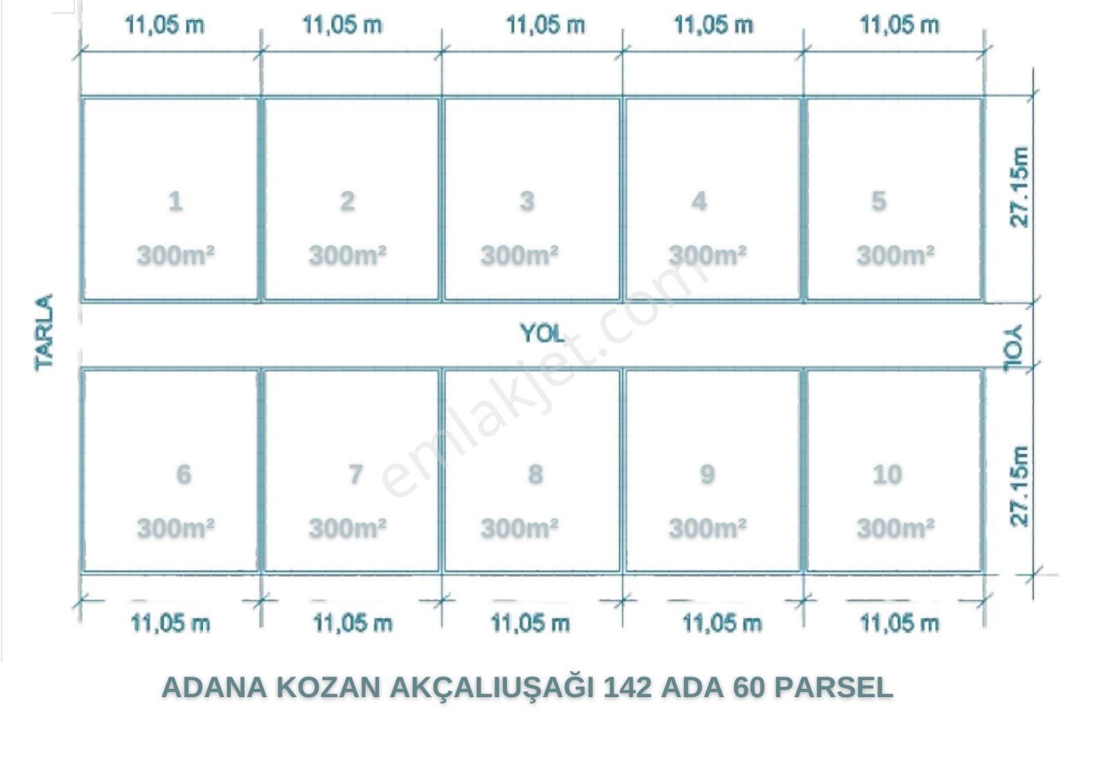 Kozan Akçalıuşağı Satılık Konut İmarlı Adana Kozan Akçalıuşağı Göller Yaylası 300mt