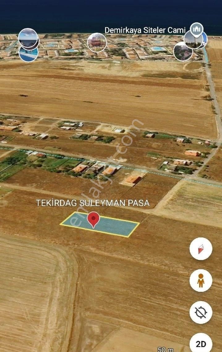 Süleymanpaşa Karaevli Satılık Konut İmarlı Tekirdag Suleyman Pasada 500 Metre Villa İmarli Deniz Manzarali Kupon Yer