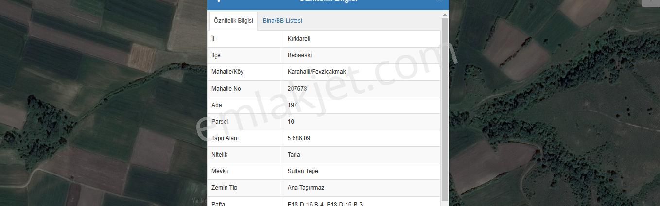 Babaeski Karahalil Bld. (Fevzi Çakmak) Satılık Tarla Kırklareli Babaeski Karahalil Köyü Satılık Tarla , 5, 686 M2 Müstakil