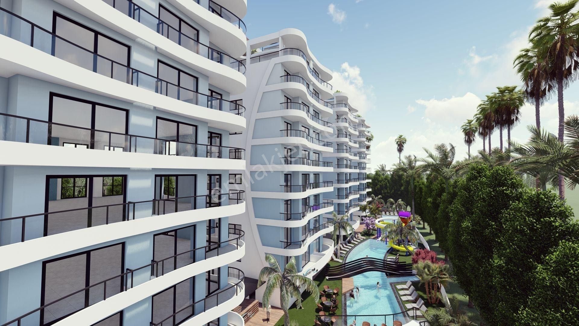 İskele Merkez Satılık Daire Kıbrıs, İskele'de Vanora Park Long Beach 2+1 Satılık Loft Daire