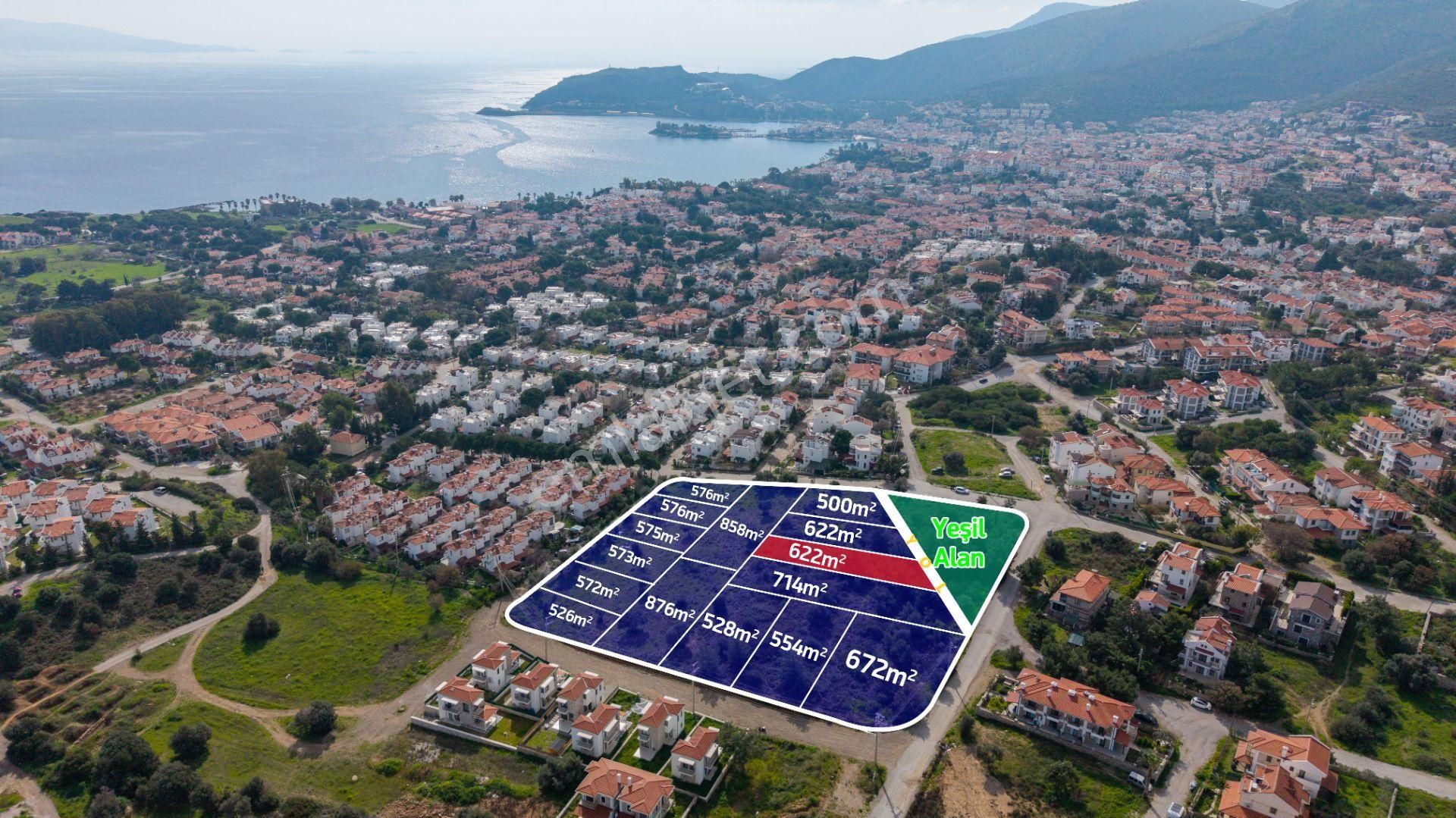 Datça İskele Satılık Konut İmarlı Datça Burgazda Satılık Deniz Manzaralı Konut İmarlı 622m²arsa