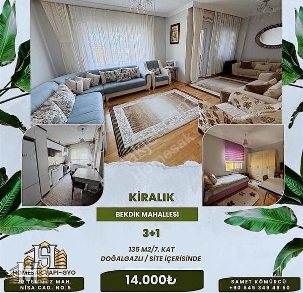 Nevşehir Merkez Bekdik Kiralık Daire Homesak Yapı-gyo'dan Toki 1. Etapta Kiralık 3+1 Geniş Daire !