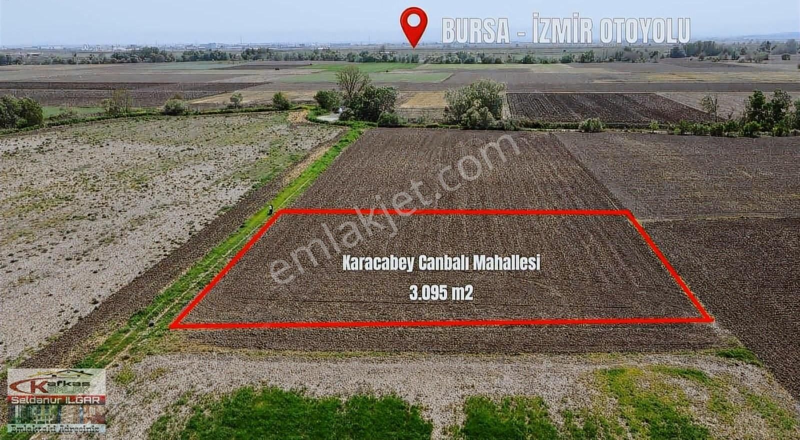 Karacabey Canbalı Satılık Tarla Kafkas'tan Karacabey Canbalı'da Satılık 3.095 M2 Tarla