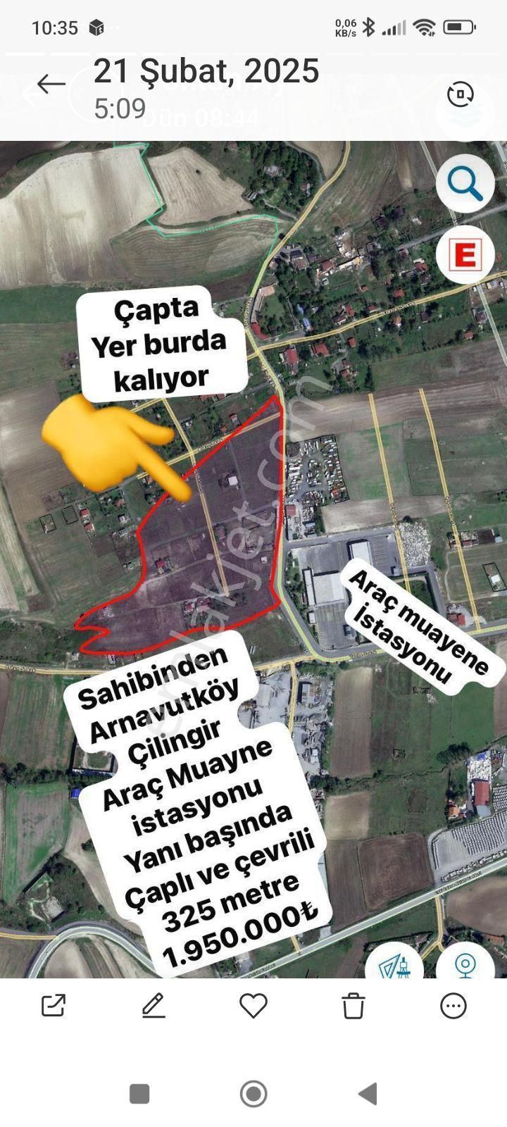 Arnavutköy Çilingir Satılık Tarla Arnavutköy Çilingir Mahallesi'nde Satılık Tarladan Hisse Arsa