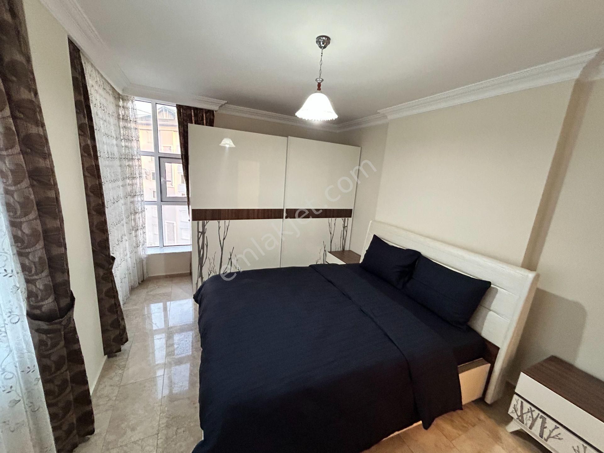Alanya Cikcilli'de Kiralık 2+1 Site İçi Mobilyalı Manzaralı Daire - Görsel 9