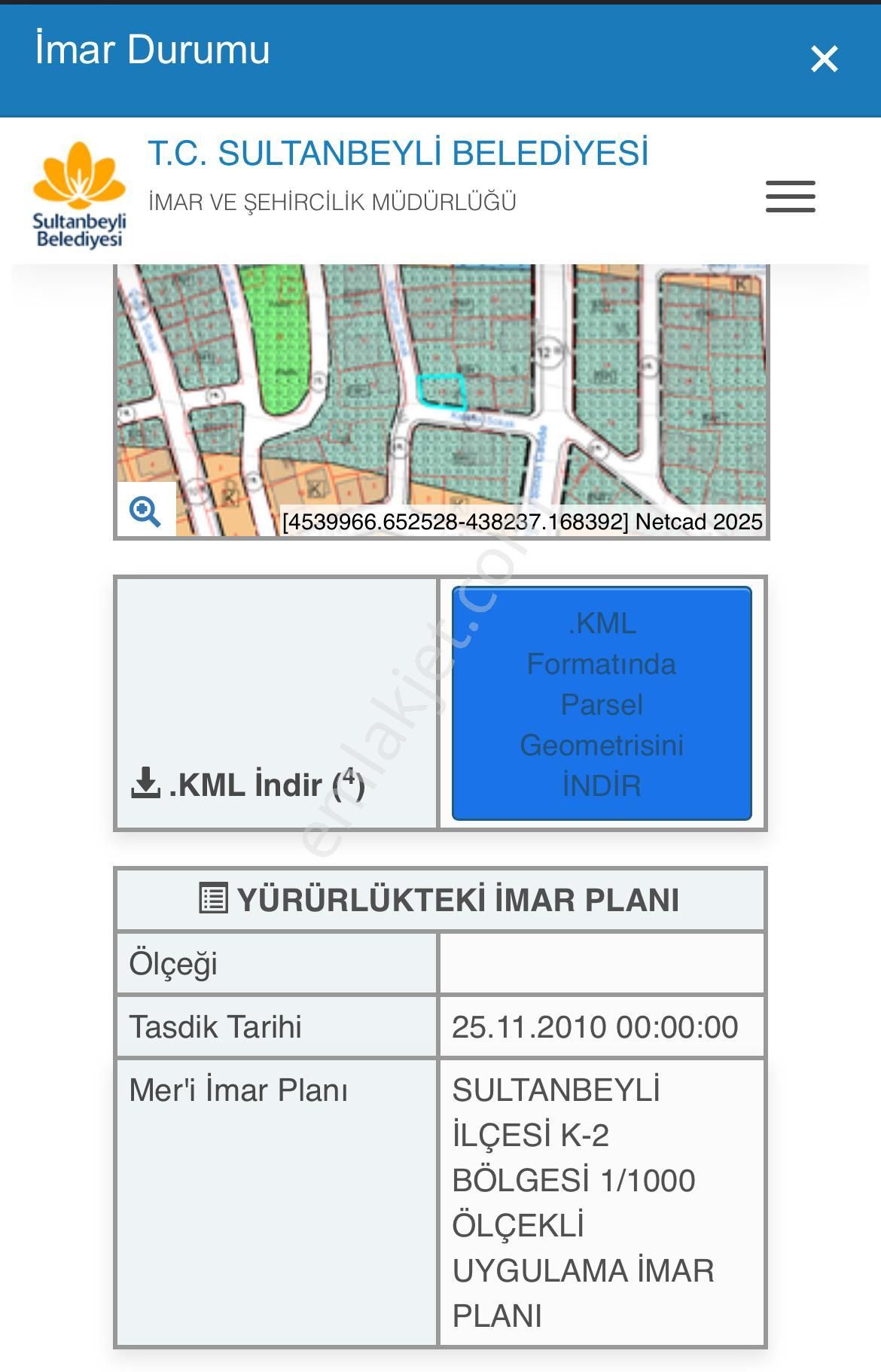 İstanbul Sultanbeyli Mimarsinan Mah Satılık 200 M2 Arsa - Görsel 6