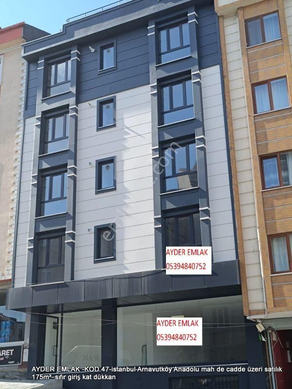 Arnavutköy Anadolu Satılık Dükkan & Mağaza Anadolu Mah De Cadde Üzeri Satılık 175m²–sıfır Giriş Kat Dükkan