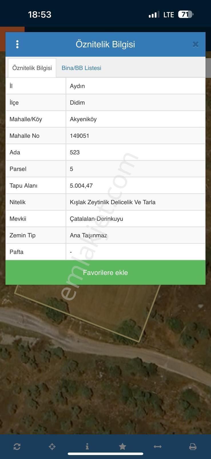 Didim Akyeniköyde 5 Dönüm Tarla - Görsel 3