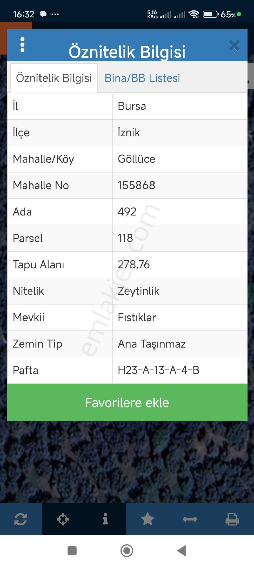 İznik Göllüce De Satılık İmarlı Zetinlik - Görsel 2