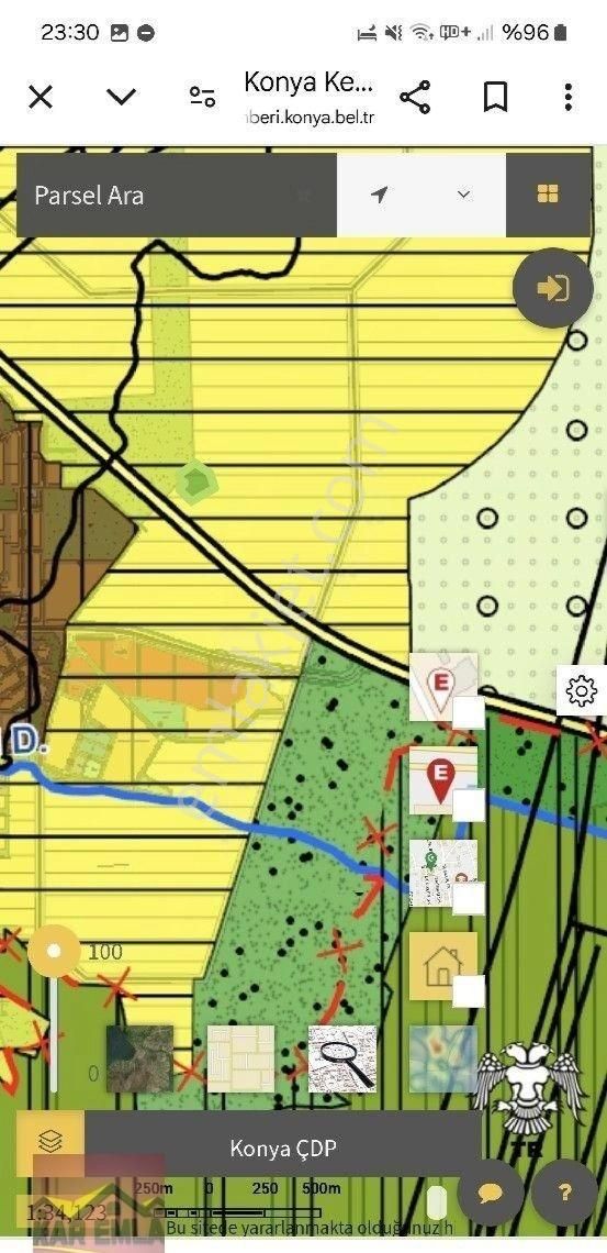 Selçuklu Aşağıpınarbaşı Satılık Konut İmarlı İzzet Begoviç Cad Konut Alanında 4.333m2 Muhteşem Konumlu