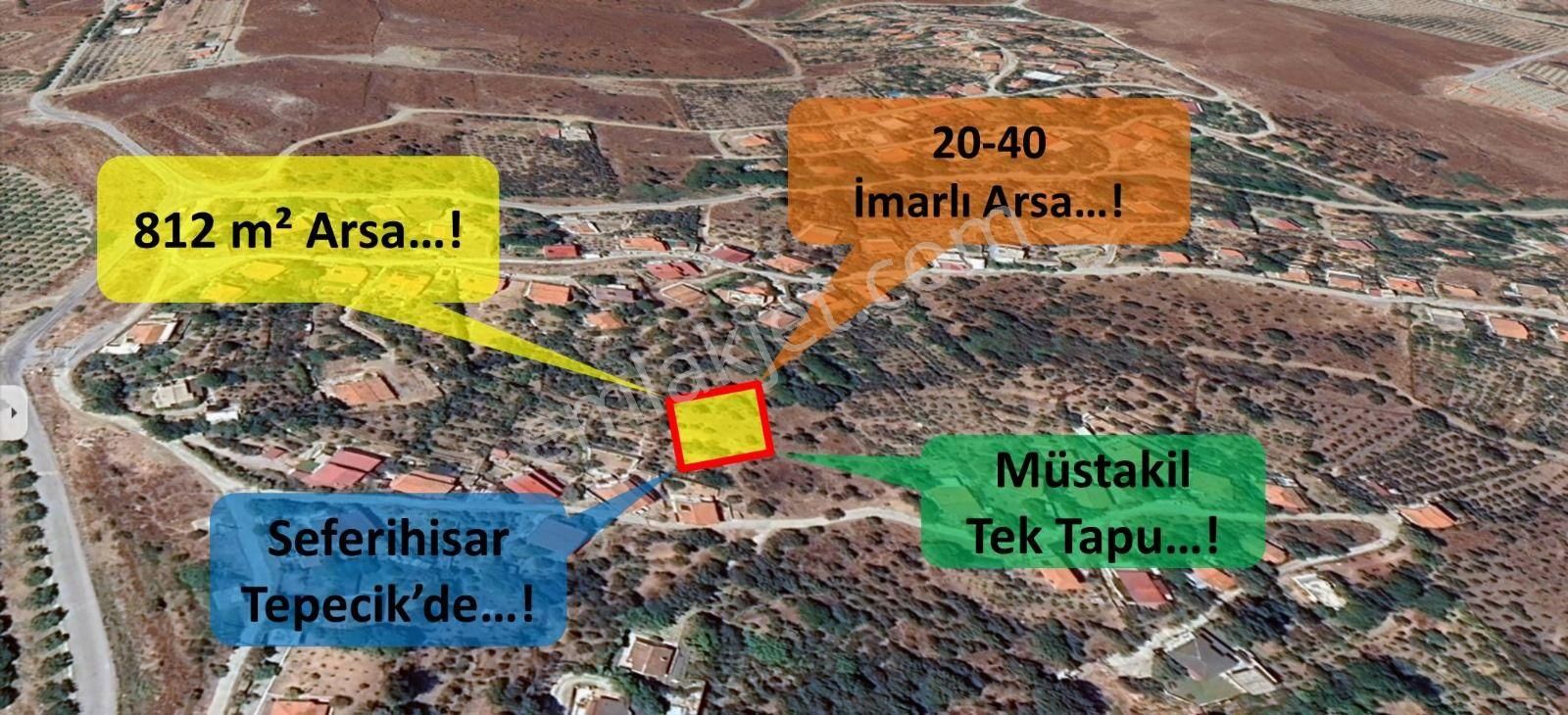 Seferihisar Tepecik Satılık Konut İmarlı Seferihisar Tepecikde 20/40 Konut Villa İmarlı Arsa Tek Tapu