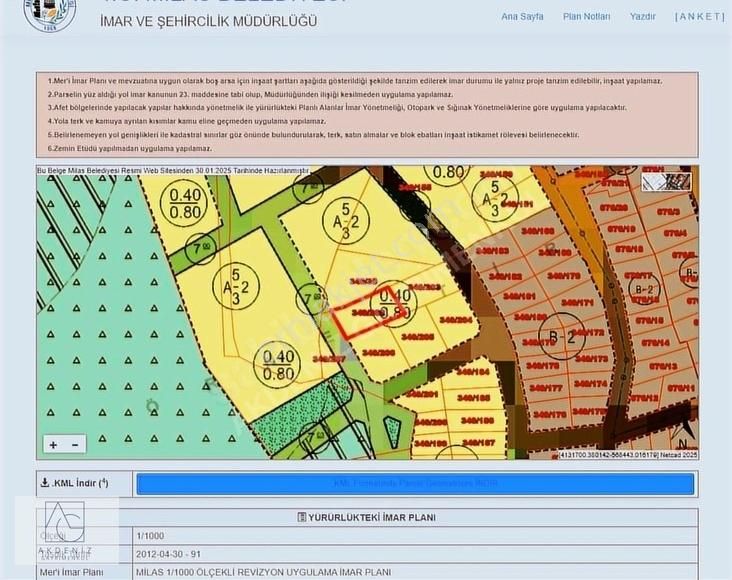 Milas Hacıilyas Da Satılık Konut İmarlı Arsa - Görsel 6