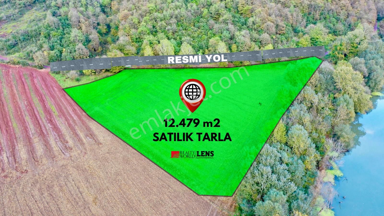 Ferizli Sinanoğlu Satılık Tarla Yatırım Fırsatı ! Sakarya Ferizli Sinanoğlu'nda 12.479 M2 Tarla