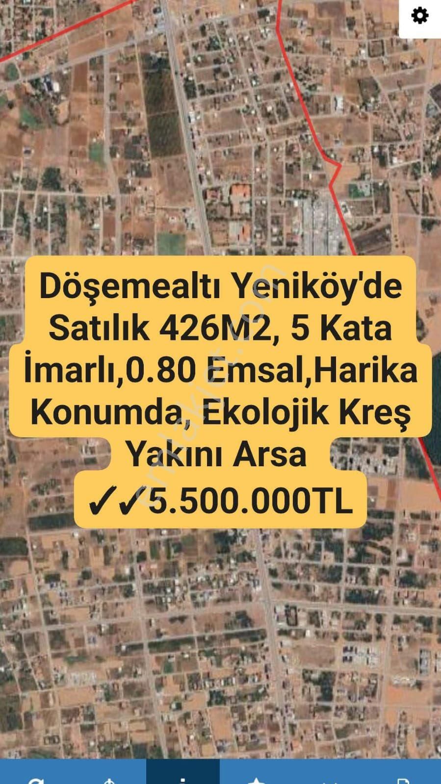 Döşemealtı Yeniköy Satılık Konut İmarlı Yeniköyde Konut İmarlı Arsa