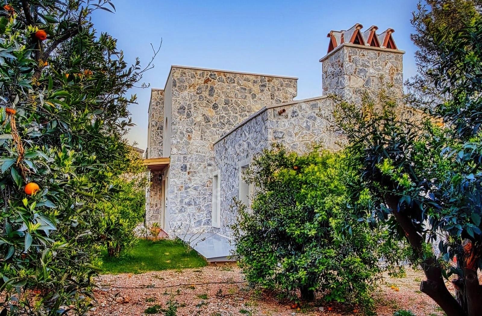 Bodrum Bitez Köy İçinde, Lüks Taş Villa - Görsel 25