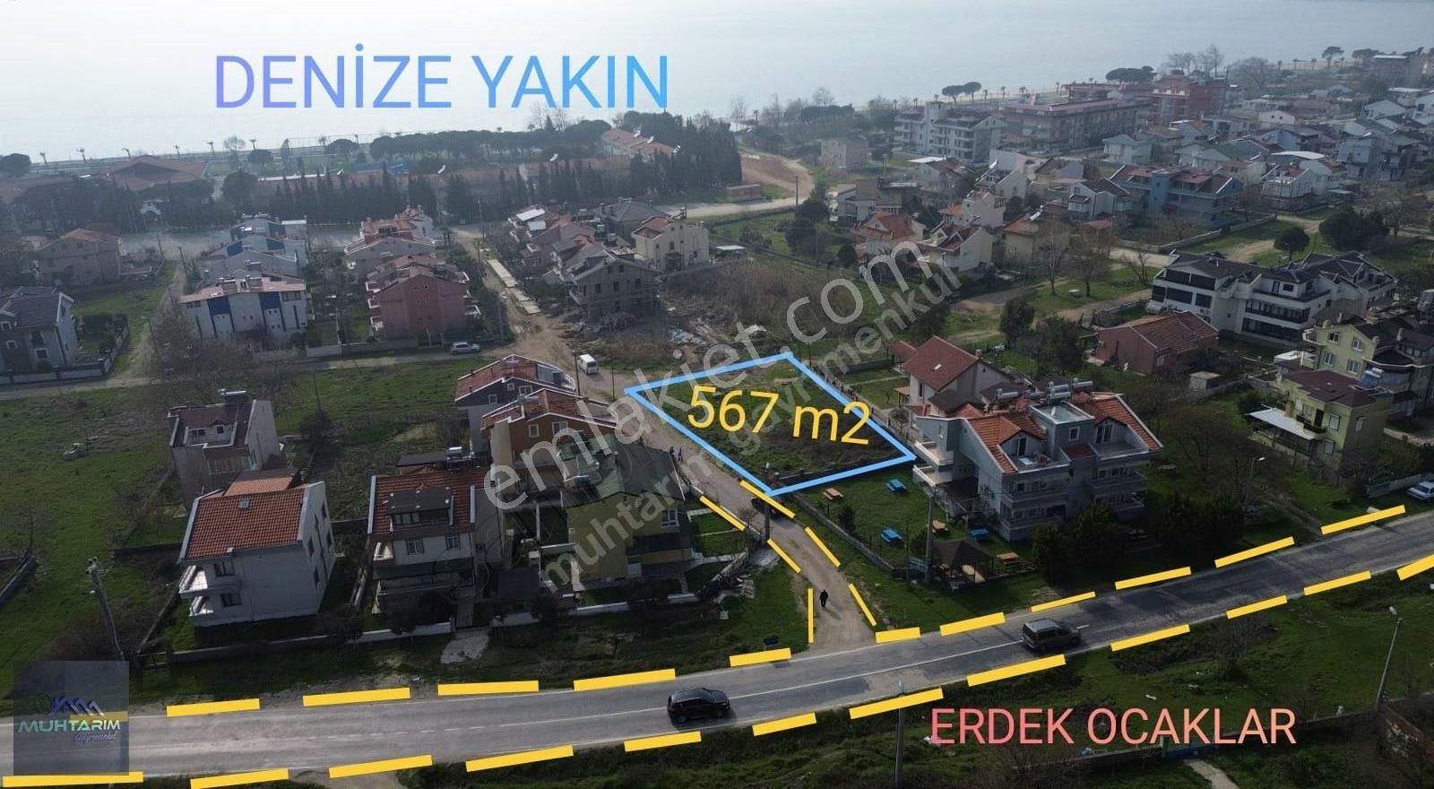 Erdek Ocaklar Satılık Villa İmarlı Muhtarımdan Erdek Ocaklarda İmarlı Muhteşem Konum Arsamız