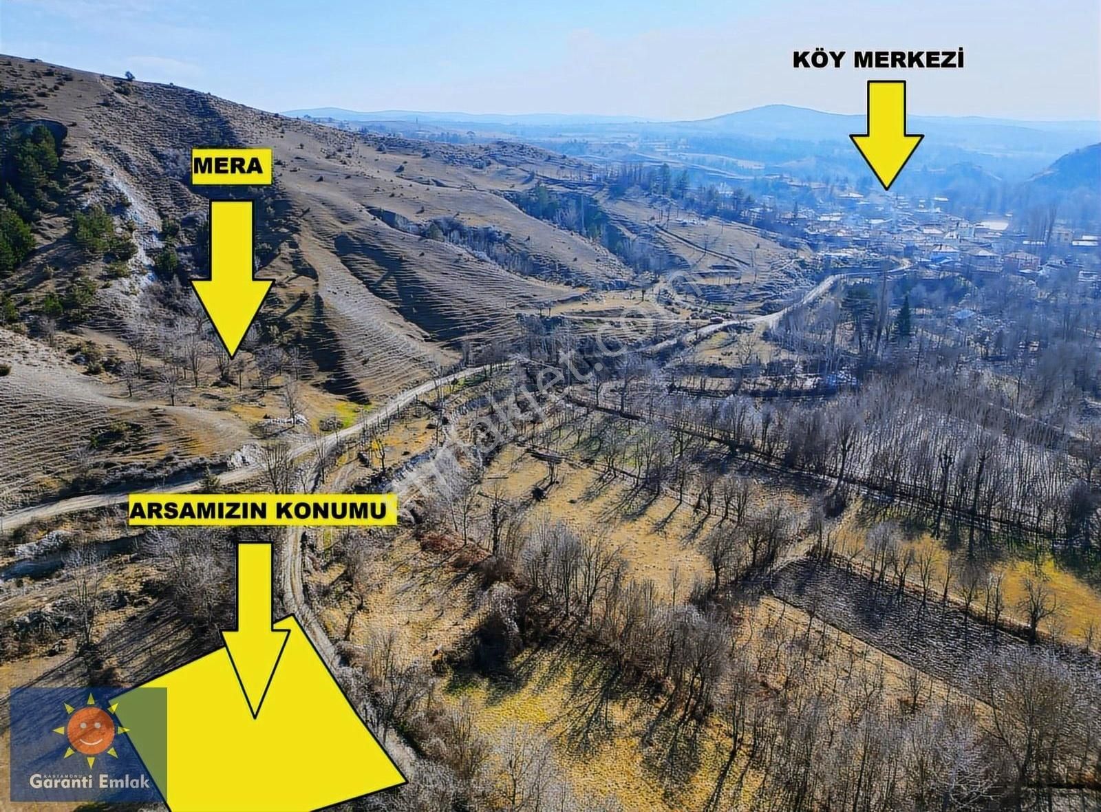 Garanti Emlak'tan, Merkeze 10 Km, Köye 300 Metre, 636 M² Bahçe - Görsel 2