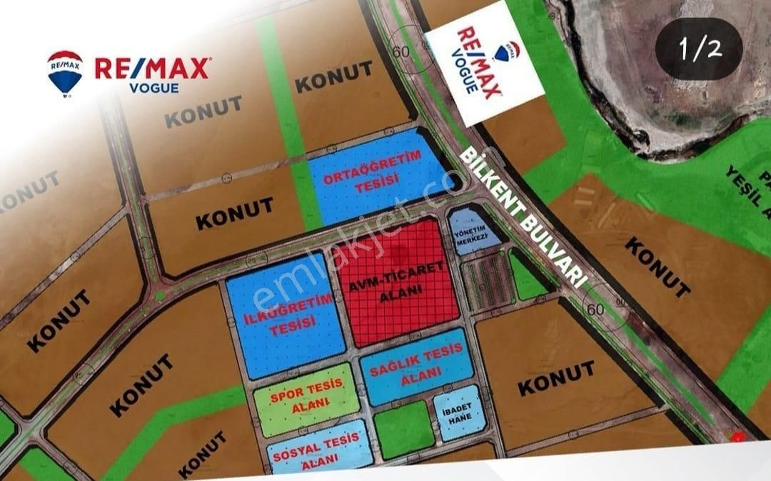 Gölbaşı Karagedik Aydın Satılık Konut İmarlı Remax Vogue'den Karagedik Bilkent Projesinde 200 M2 Arsa Hissesi