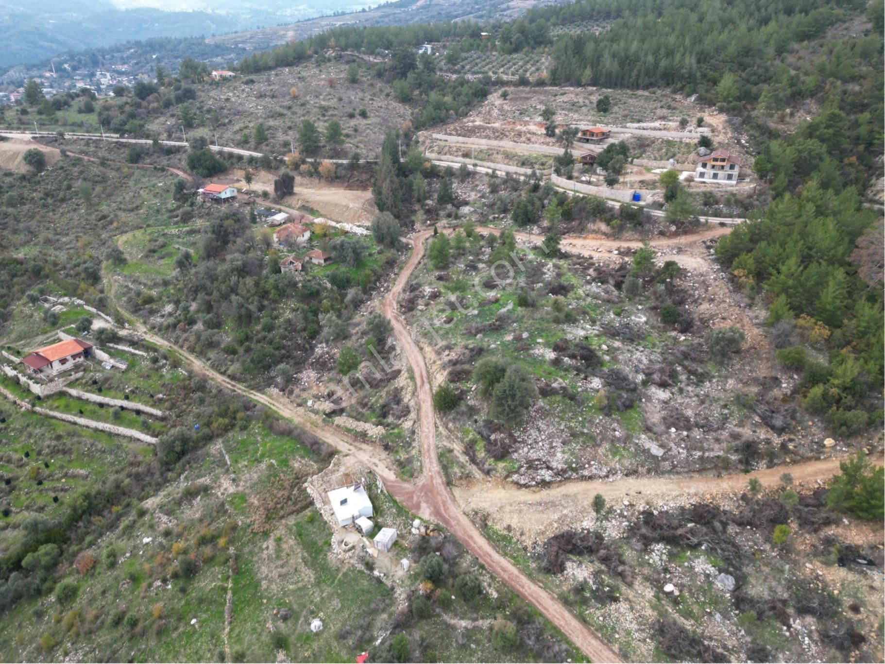 Kumluca Yazır Satılık Tarla Yazır Köyü Olympos’a Kuşbakışı Asfalta Sıfır Fırsat Arazi