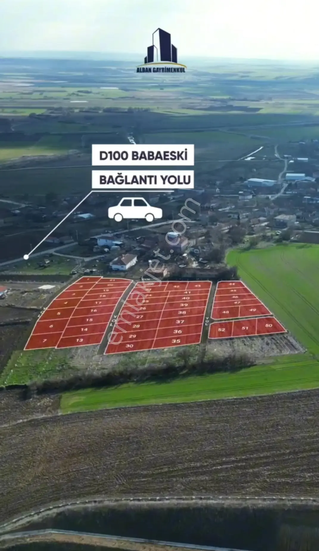 Kaçmaz Fırsat!! Kırklareli Lüleburgaz'da Düğüncülü Köyünde Villa İmarlı 250m² Arsa 500.000 Tl !! - Görsel 3