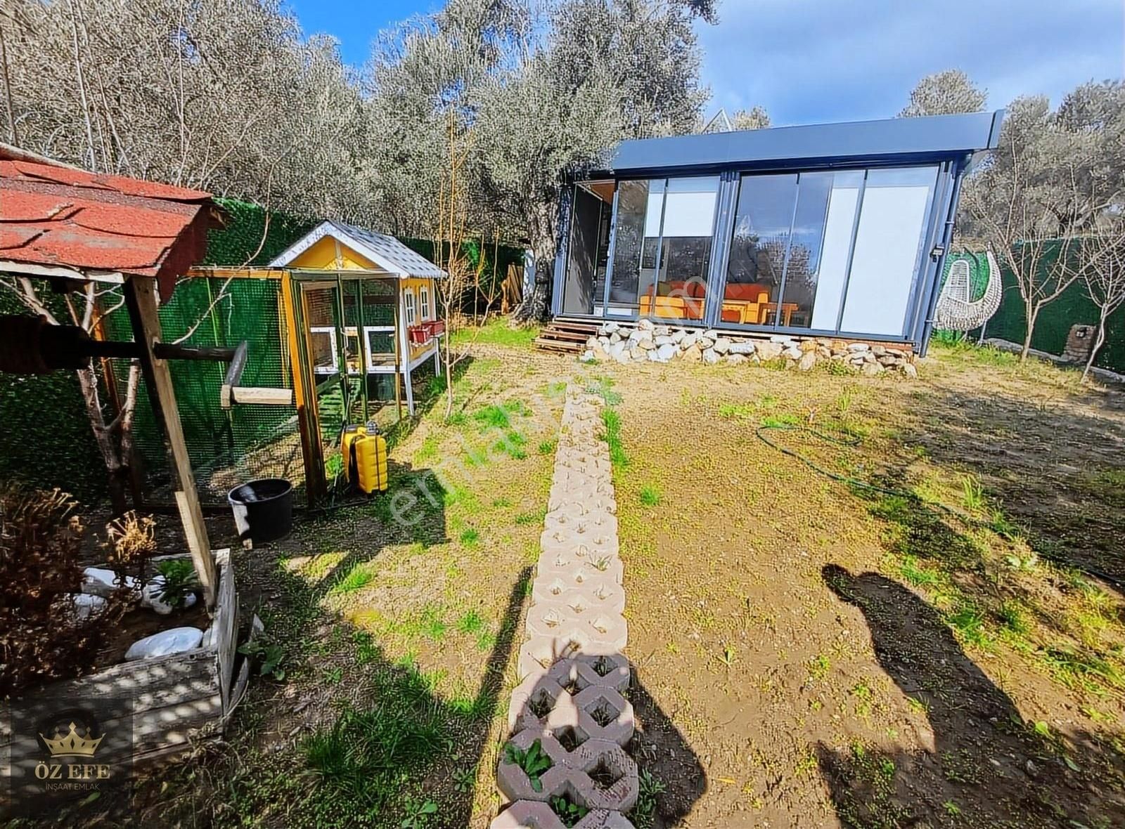 Edremit Narlı Satılık Zeytinlik Altınoluk Narlı Bölgesinde Tiny House Olan Hobi Bahçesi