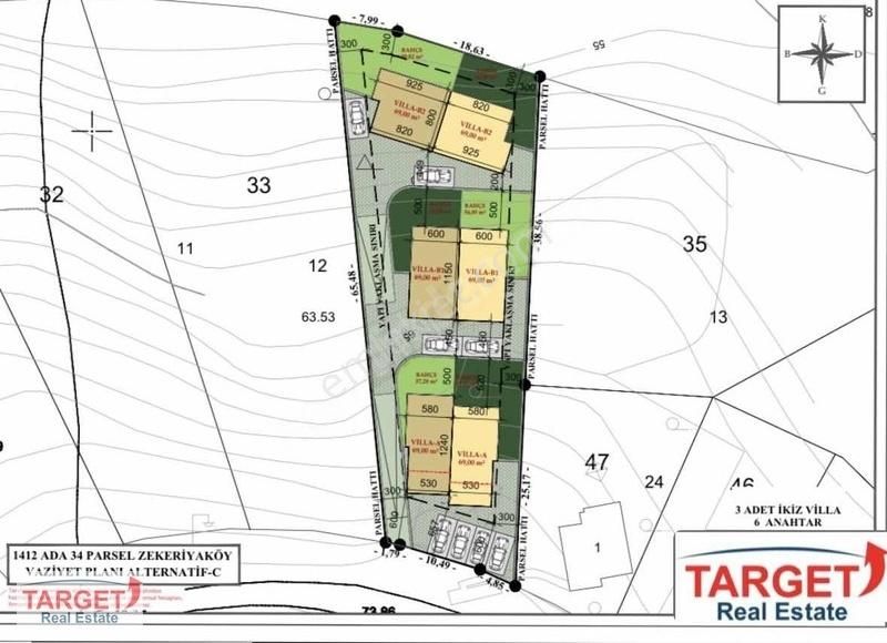 Sarıyer Zekeriyaköy Satılık Konut İmarlı Ruhsatılı Hazır 1340m2 Arsa