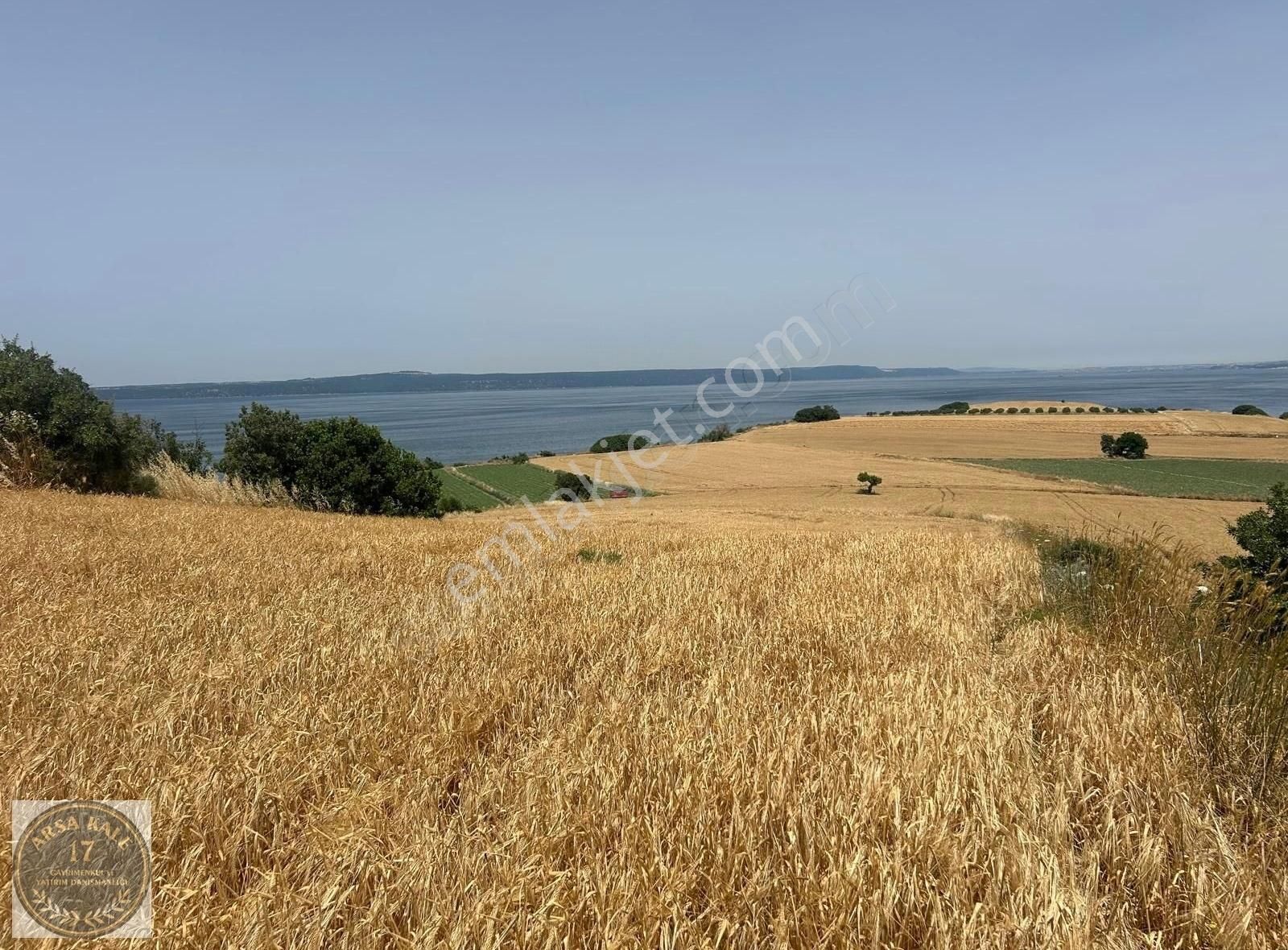 Çanakkale Merkez Kumkale Köyü (Şehitler) Satılık Tarla Kumkale Limanı Üstü Boğaz Manzaralı 5150m2 Tarla