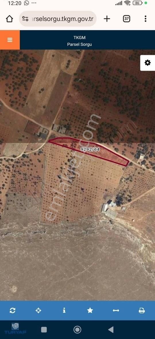 Şahinbey Bayramlı Satılık Bağ & Bahçe Binevler Turyap'tan Gaziantep Bayranlıda Satılık Arsa 4500 M2