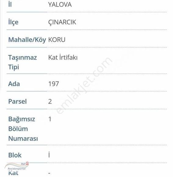 Çınarcık Koru Bld. (Cumhuriyet) Satılık Villa Yalova Çınarcık Mavi Deniz Villaları Satılık Temeli Atılmış Acil