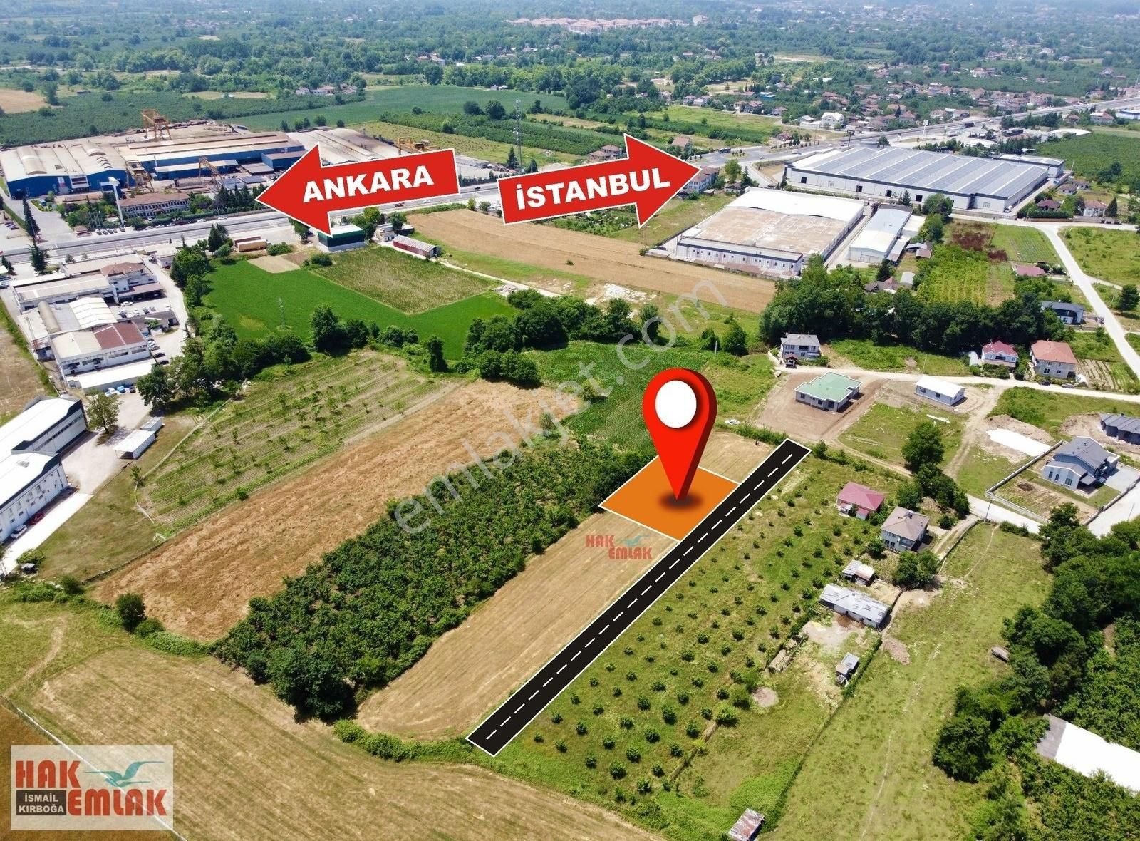 Düzce Merkez Altınpınar Köyü Satılık Konut İmarlı Hak Emlak'tan Altınpınar Mahallesinde Satılık 626m² Arsa