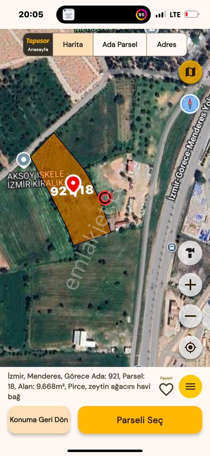 Menderes Görece’de Kiralık Tarla