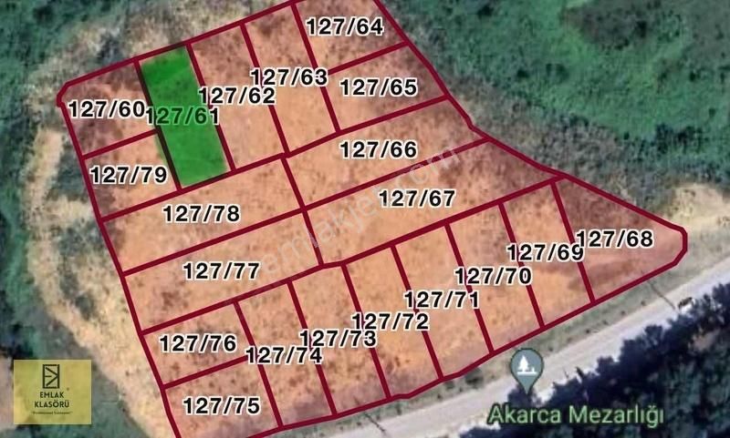 Söğütlü Akarca Satılık Villa İmarlı Söğütlü Akarcada Yatırımlık Arsa 2 Villa Yapımına Uygun!