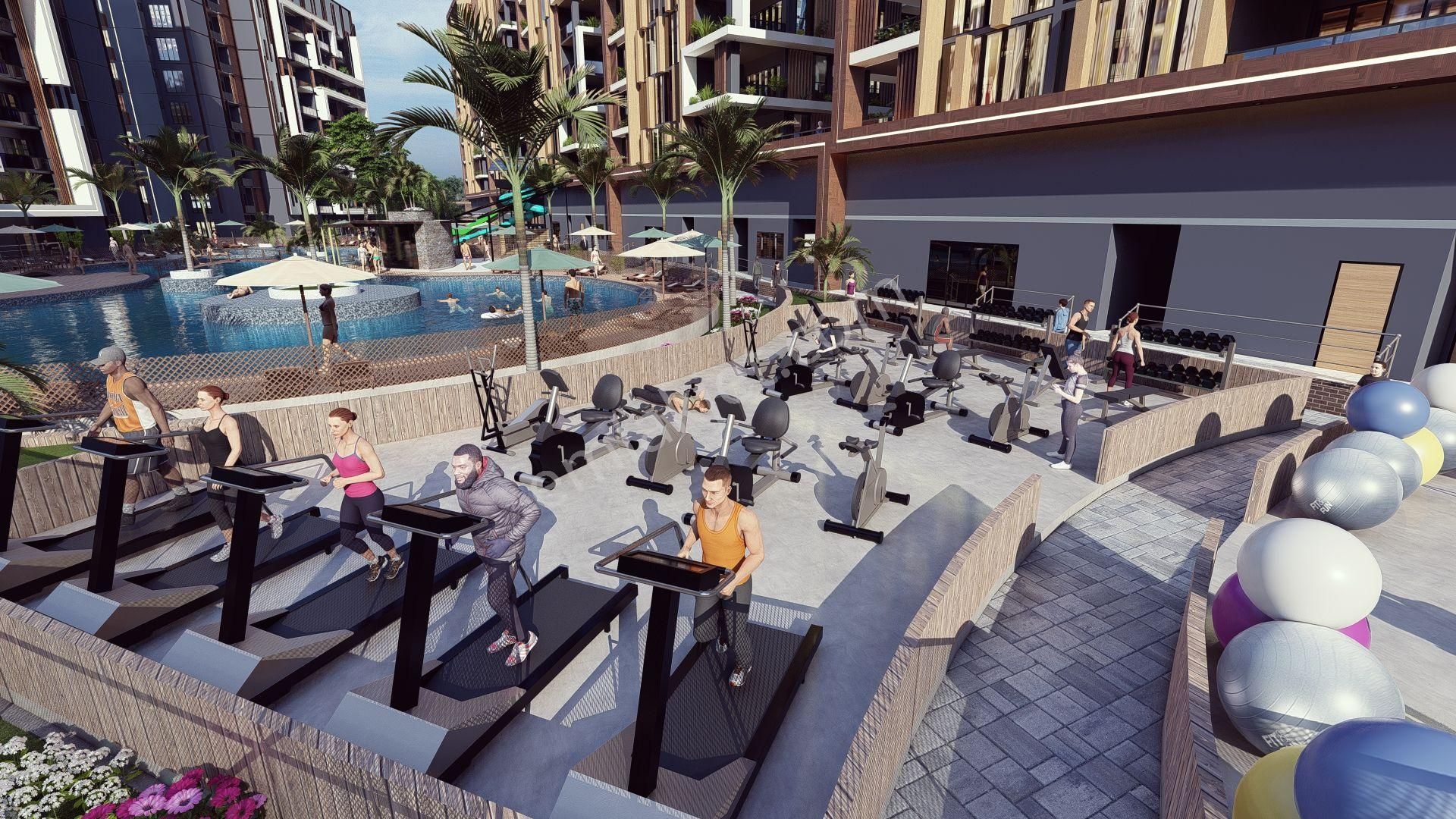 Royal Emlaktan Erdemli Tömük Mah Lüx Tatil Köyünden Satılık 1+1 Sıfır Daire - Görsel 28