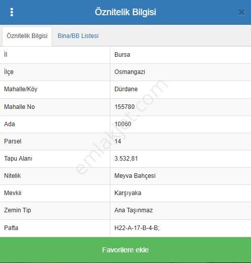 Dürdane Köyünde Satılık 3500 M2 Yatırımlık Tarla - Görsel 3